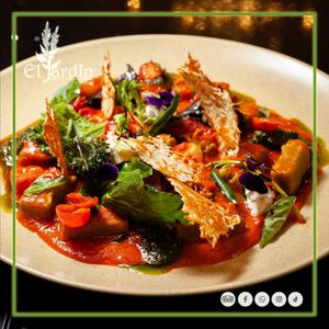 Gnocchis Mediterraneos at El Jardin Healthy Food And Coffee in Cusco