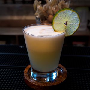 Pisco Sour at El Jardin Healthy Food And Coffee in Cusco