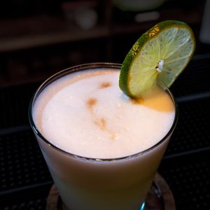 Pisco Sour at El Jardin Healthy Food And Coffee in Cusco