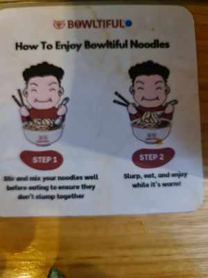 Instructions. at Bowltiful in Melbourne