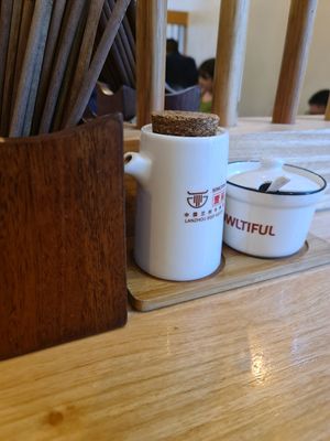 Condiments at Bowltiful in Melbourne