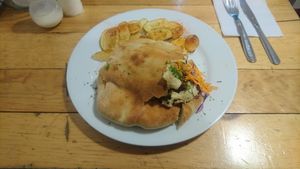 Falafel pita at Pita Wok in Bogota