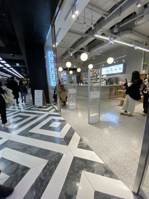 Easy to find when coming in from the subway on B2  at Arket Cafe - Hyundai Seoul branch in Seoul