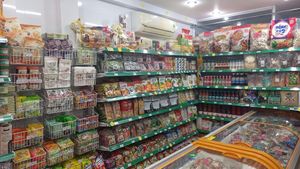 Dry and liquid products at Viên Tuệ Chay in Go Cong