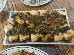 Seaweed tofu at Tam Coc Ngo Dong Homestay and Vegan Restaurant in Ninh Binh