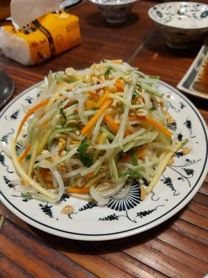 Papaya salad at Tam Coc Ngo Dong Homestay and Vegan Restaurant in Ninh Binh