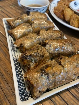 Fried spring rolls   at Tam Coc Ngo Dong Homestay and Vegan Restaurant in Ninh Binh