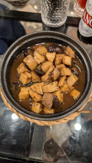 braised mushrooms with pepper at Tam Coc Ngo Dong Homestay and Vegan Restaurant in Ninh Binh