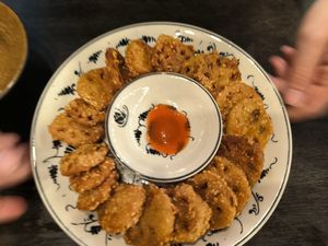 Fried lotus at Tam Coc Ngo Dong Homestay and Vegan Restaurant in Ninh Binh