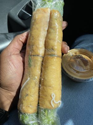 Delicious spring rolls  at ChuMinh Tofu and Veggie Deli in Seattle