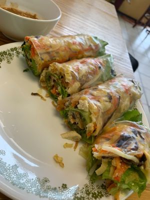 Autumn rolls at ChuMinh Tofu and Veggie Deli in Seattle