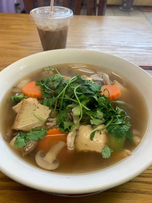 Pho at ChuMinh Tofu and Veggie Deli in Seattle