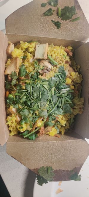 Fried rice at ChuMinh Tofu and Veggie Deli in Seattle