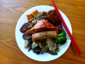 Buffet at ChuMinh Tofu and Veggie Deli in Seattle