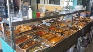 All vegan buffet  at ChuMinh Tofu and Veggie Deli in Seattle
