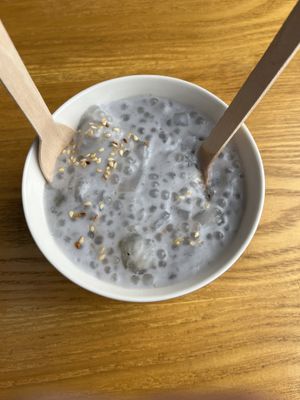Banana tapioca pudding  at ChuMinh Tofu and Veggie Deli in Seattle