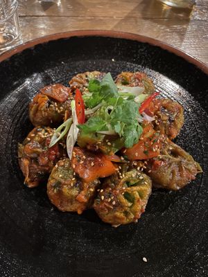 Vegan chili momo  at Himalayan Spice in Reykjavik