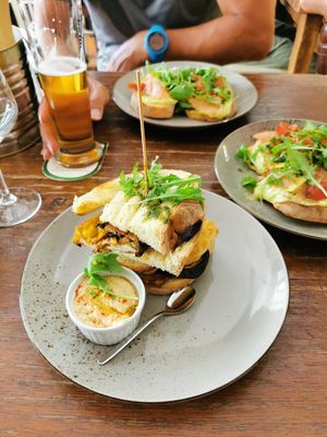 Club sandwich at Humus in Bolzano