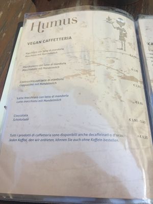 Vegab Caffeteria at Humus in Bolzano