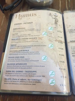 Speisen at Humus in Bolzano