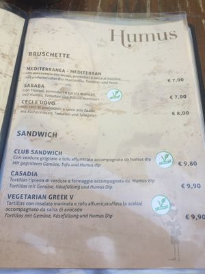 Vorspeisen at Humus in Bolzano