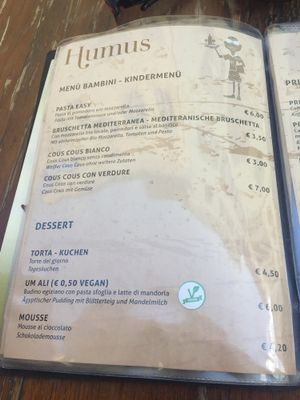 Dessert at Humus in Bolzano