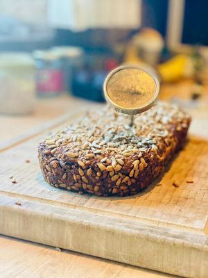 homemade rye bread at The Break Cafe in Thisted
