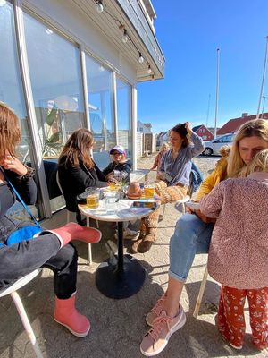 terrace vibes at The Break Cafe in Thisted