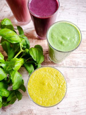 Delicious smoothies, lots of fruit and nutrition! at The Break Cafe in Thisted