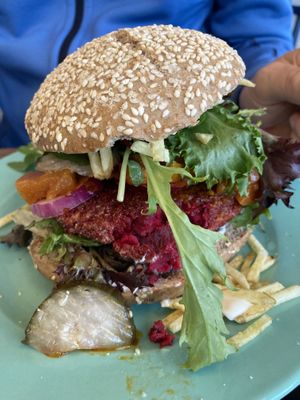 HeartBeat burger   at The Break Cafe in Thisted