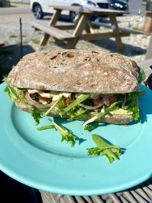 Falafel sandwichh  at The Break Cafe in Thisted