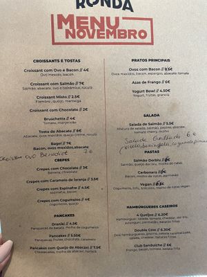 Vegan pasta  at Ronda Café in Lourinha