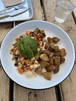 Tofu scramble  at Earthbound Farm Stand and Cafe in Carmel