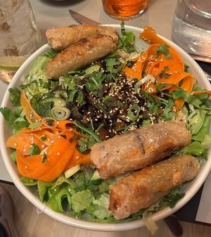 Bo bun vegan (même les nems !)  at Macadam Caffè in Saint-jean-de-luz