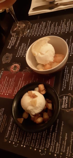 Sorbet apple and melon at 't Zusje in Helmond