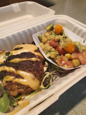 Lion's mane 'crab' cakes at Radical Plants in St Clair Shores