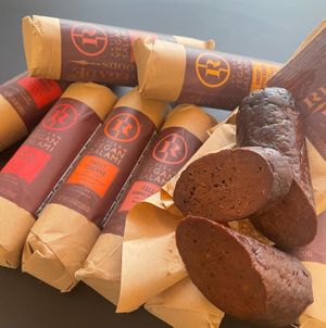 Artisan vegan salami at Radical Plants in St Clair Shores