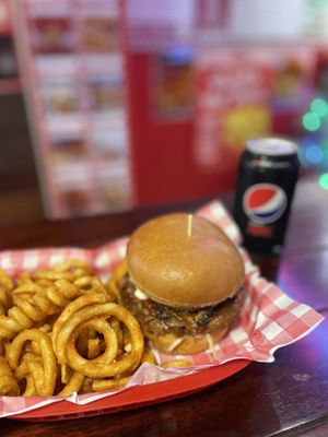Burger  at Big Daddy's Burger Bar in Redfern