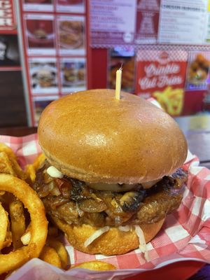 Burger  at Big Daddy's Burger Bar in Redfern