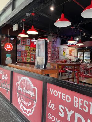 Outside  at Big Daddy's Burger Bar in Redfern