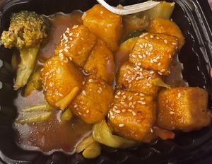 Sesame Tofu  at Eric's Asian Cafe in Idaho Springs