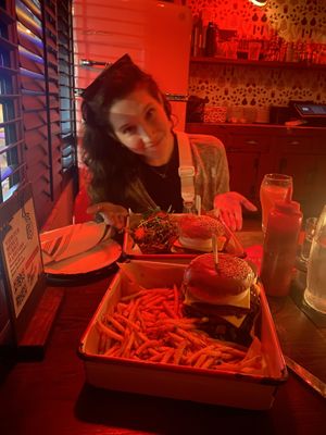 Vegan burgers!  at Sweet Liberty in Miami Beach