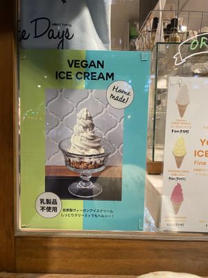 Vegan ice cream  at Fine Days Cafe & Yogurt Parlor -カフェ&ヨーグルトパーラー ファインデイズ in Tokyo