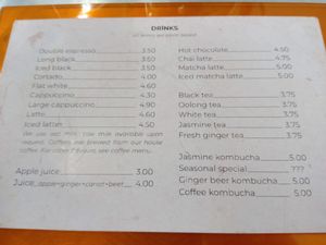 Drinks menu (Summer 2025) at Dune in Rotterdam