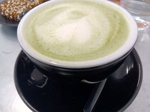 Matcha latte (Summer 2025) at Dune in Rotterdam