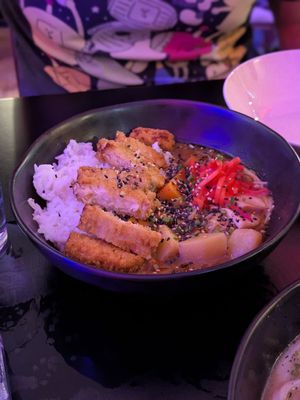 Curry with chick'n at Bam Pow in Port Douglas