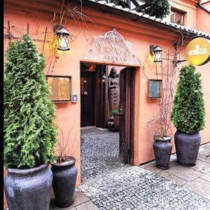 Entrance to the @AgniFood #Veganuary at Agni Food in Vilnius