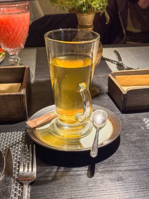 green jasmine tea at Agni Food in Vilnius
