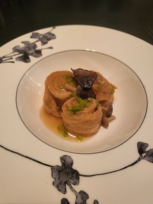 My favorite: beancurd skin with truffle at Ya Ge in Taipei