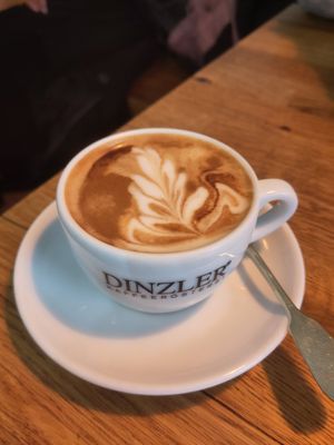 Flat white at Deli Kitchen in Munich